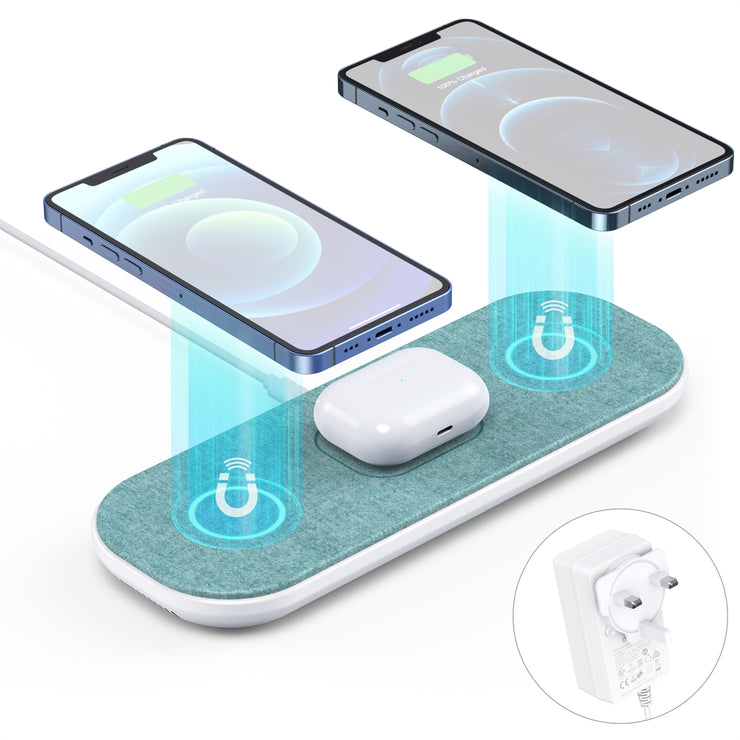 Choetech 3-in-1 Fast Wireless Charger Pad (T569-S)