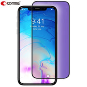 Comma iPhone 12 Mini 5.4 (2020) Full Coverage Anti-Blue Ray Tempered Glass Screen Protector