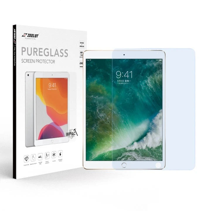 ZEELOT iPad 9.7 / iPad Pro 9.7 (2018/2017/2013) 2.5D PureGlass Anti Blue Ray Tempered Glass Screen Protector