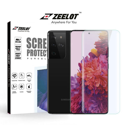 ZEELOT Samsung S21 Ultra PureGlass 3D Anti-Blue-Ray LOCA Corning Tempered Glass Screen Protector