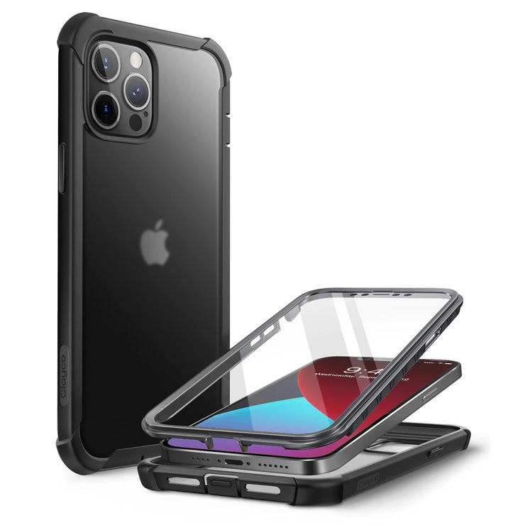 Clayco iPhone 12 Pro Max 6.7 (2020) Forza Series Full-Body Rugged Case (With Built-in Screen Protector)