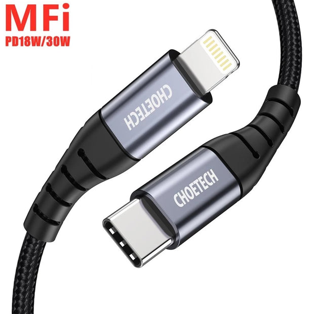 Choetech USB-C to Lightning Cable (MFI) (1.2M) (IP0039)