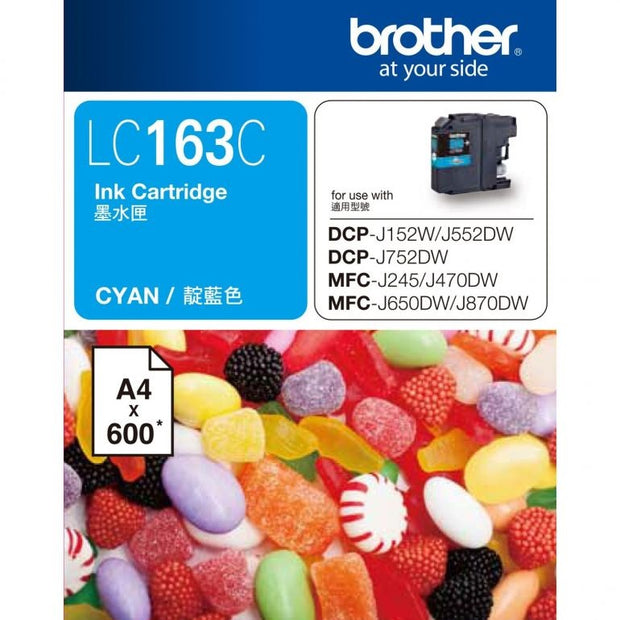 Brother Colour Ink Cartridge LC163 Series