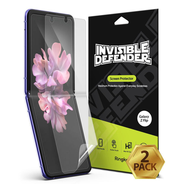 Ringke Samsung Galaxy Z Flip Invisible Defender Screen Protector (2 Pack)