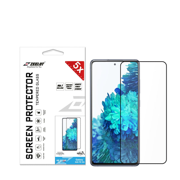 ZEELOT Samsung S20 FE (Fan Edition) PureGlass (2.5D) Full Coverage Tempered Glass Screen Protector