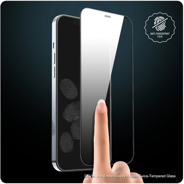 DEVIA iPhone 12 / Pro 6.1 (2020) Full Coverage Matte / Anti-Glare Tempered Glass Screen Protector