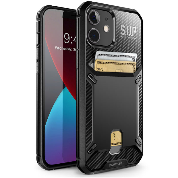 Supcase iPhone 12 Mini 5.4 (2020) UB Vault Slim Protective Wallet Case with Built-in Card Holder