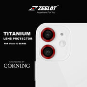 Zeelot iPhone 12 6.1 / 12 Mini 5.4 (2020) / 11 6.1 (2019) Titanium Steel with Corning Glass Lens Protector (2 Camera)