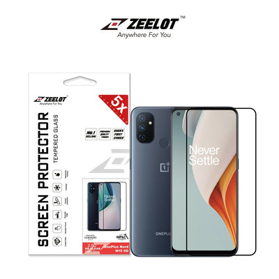 ZEELOT OnePlus Nord PureGlass (2.5D) Full Coverage Tempered Glass Screen Protector