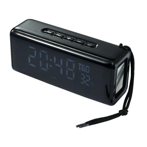 T&G Wireless Bluetooth Speaker with Temperature Display and Alarm Clock Function TG174