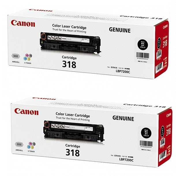 Canon Black Twin Toner Cartridge CART 318
