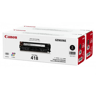 Canon Black Toner Cartridge CART 418BK TWIN