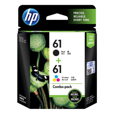 HP 61 Combo-pack Black/Tri-Color Ink Cartridges (CR311AA)