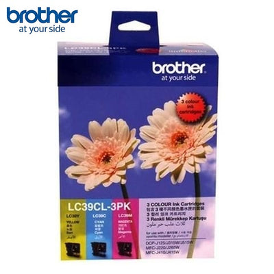 Brother 3 Pack Colour Ink Cartridges LC39CL 3 PK