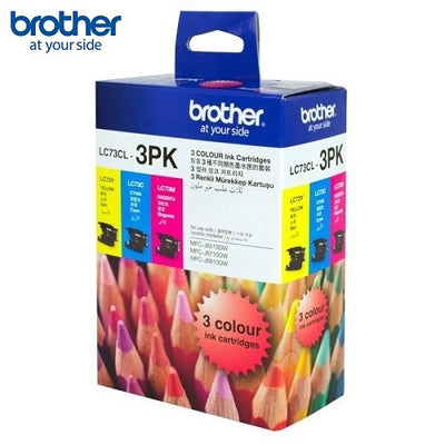 Brother 3 Pack Colour (High Yield) Ink Cartridge LC73CL 3 PK
