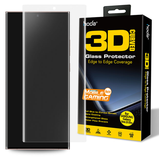Hoda Samsung Note 20 Ultra Full Coverage Matte / Anti-Glare 3D UV Full Glue Tempered Glass Screen Protector