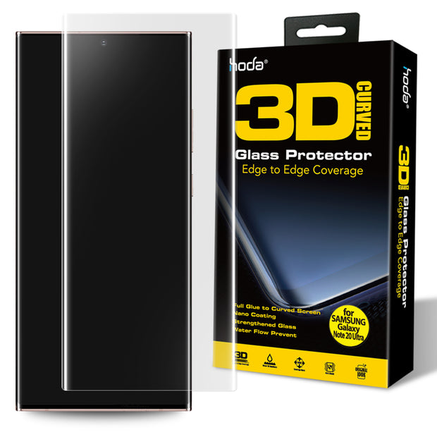 Hoda Samsung Note 20 Ultra Full Coverage 3D UV Full Glue Tempered Glass Screen Protector