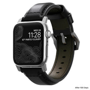 NOMAD iWatch Series SE / 6 / 5 / 4 / 3 / 2 / 1 (44mm / 42mm) Classic Strap Black Shell Cordovan Leather