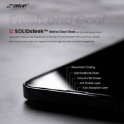 ZEELOT iPhone 13 / Pro 6.1 (2021) Retina Clear Full Coverage SOLIDsleek Tempered Glass Screen Protector With/Without Easy Alignment Kit