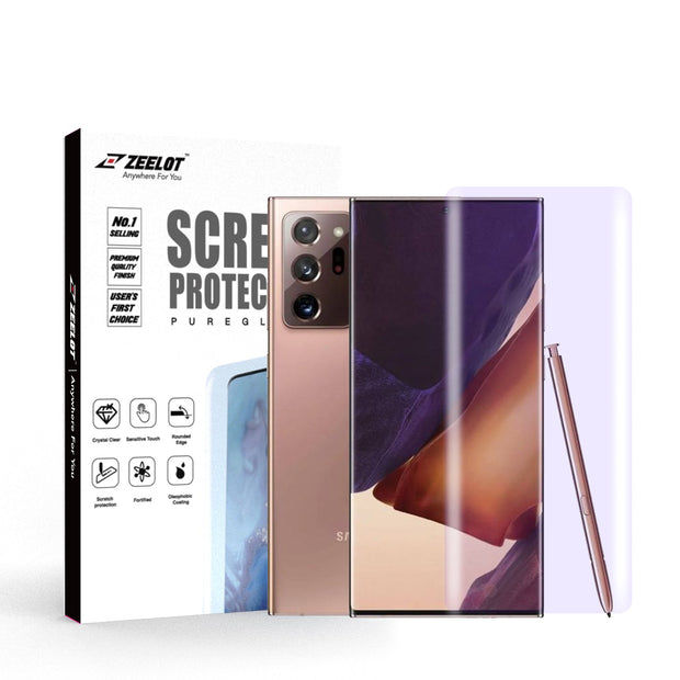 ZEELOT Samsung Note 20 Ultra PureGlass LOCA Glue (3D) HD Anti Blue-Ray Tempered Glass Screen Protector